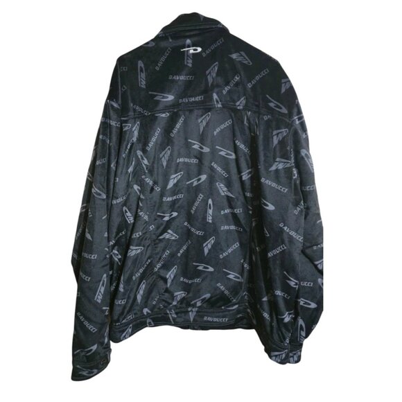 Vtg Davoucci Jacket Men 3XL Heavy Polyester Hip Hop Oversized Baggy Embroidered - Picture 2 of 8